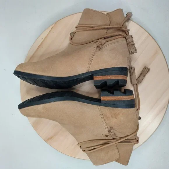 SOREL Farah Tan Booties with Flaws Women US 9 - Picture 11 of 16